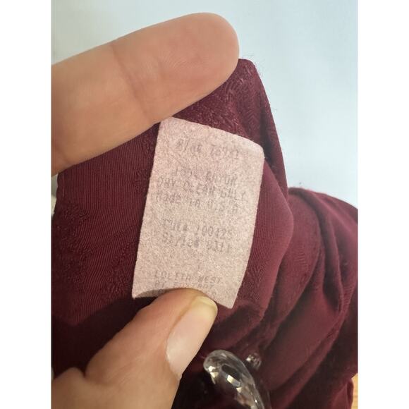 VTG LOLITA WEST by Foxtrot 80's Apron Jumper Dress Romantic Goth Bohemian Sz L - Picture 7 of 10